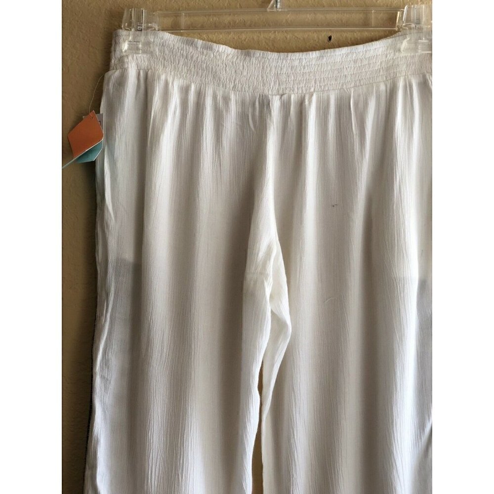 RipCurl Women's White Surfwear Oceana Embroidered Beach Pants GPAGF7 - Picture 11 of 11
